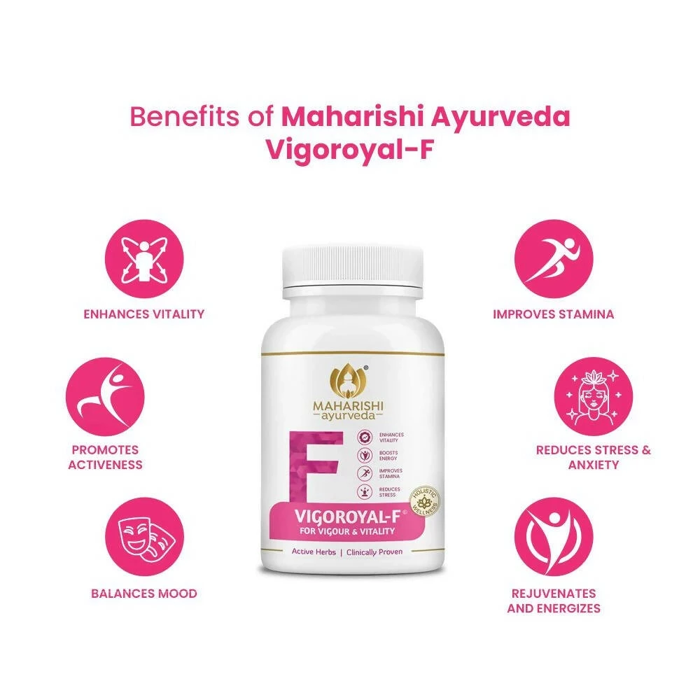 Maharishi Ayurveda Vigoroyal-F Tablets for Women, 60 Tablets-4.webp
